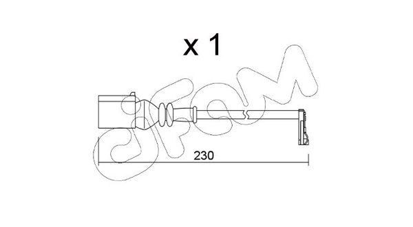 CIFAM 800-189: Piduriketas Ø: 300,0mm, täis, Ø: 300,0mm