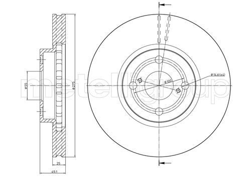 CIFAM 800-291: Piduriketas Ø: 281,0mm, täis, Ø: 281,0mm