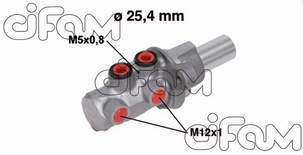 CIFAM 800-325: Disco de freno Ø: 258,0mm, macizo, Ø: 258,0mm