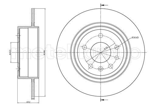 CIFAM 800-473: Piduriketas Ø: 282,0mm, õhutusega, Ø: 282,0mm