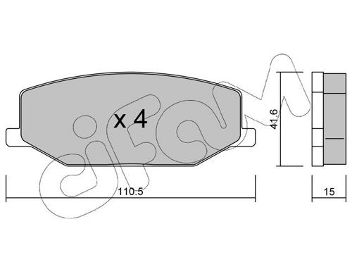 CIFAM 800-483: Disc de frână Ř: 304mm, plin