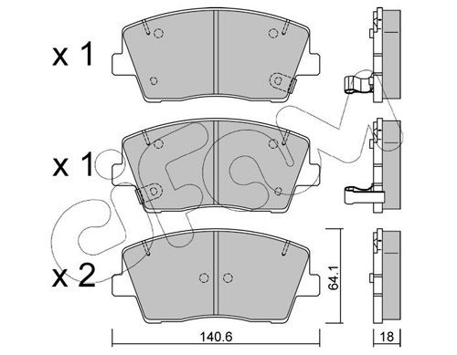 CIFAM 822-023-0: Piduriklotsid