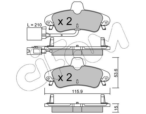 CIFAM 822-143-2: Piduriklotsid