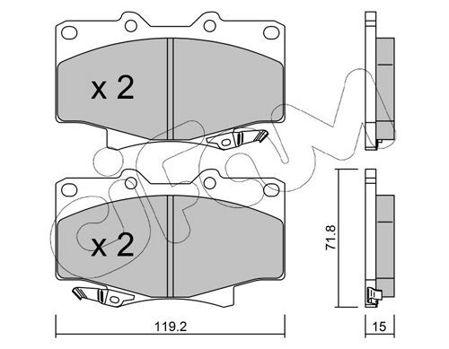 CIFAM 822-153-0: Piduriklotsid