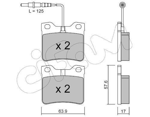 CIFAM 822-192-0: Piduriklotsid