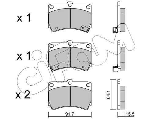 CIFAM 822-196-0: Piduriklotsid