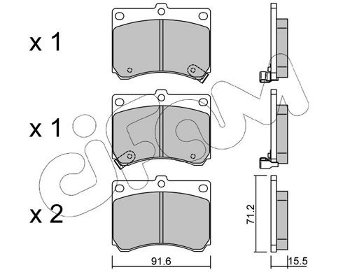 CIFAM 822-197-0: Piduriklotsid