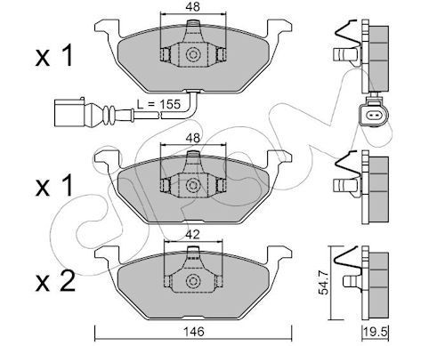CIFAM 822-211-2: Piduriklotsid
