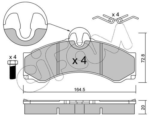 CIFAM 822-262-1: Piduriklotsid