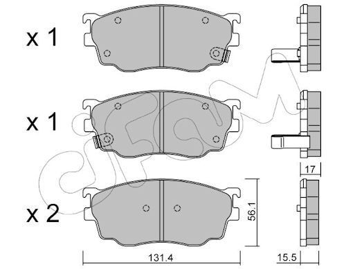 CIFAM 822-301-0: Piduriklotsid