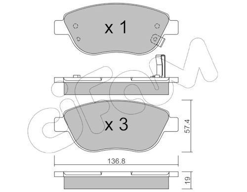 CIFAM 822-322-2: Piduriklotsid