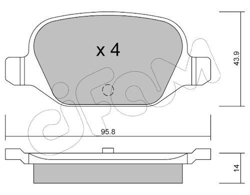 CIFAM 822-324-0: Plaquettes de frein