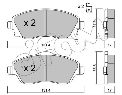 CIFAM 822-340-0: Piduriklotsid
