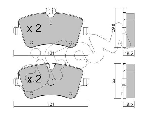 CIFAM 822-342-0: Piduriklotsid