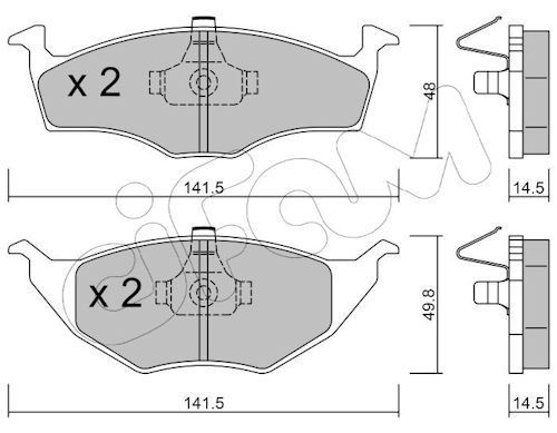 CIFAM 822-345-0: Piduriklotsid