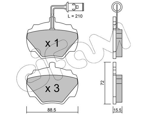 CIFAM 822-353-1: Piduriklotsid