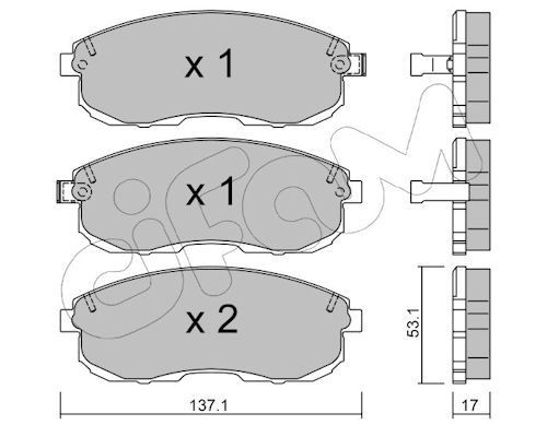 CIFAM 822-404-0: Piduriklotsid