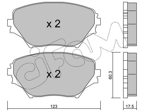CIFAM 822-430-0: Piduriklotsid