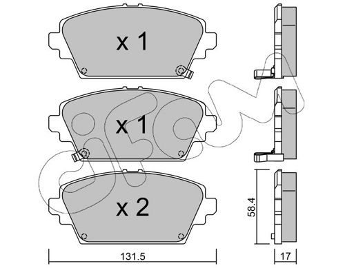 CIFAM 822-464-1: Piduriklotsid