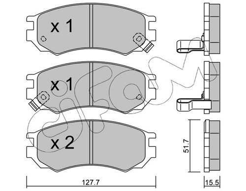 CIFAM 822-488-0: Piduriklotsid