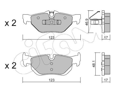 CIFAM 822-642-0: Piduriklotsid