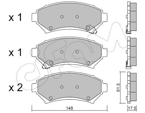 CIFAM 822-696-0: Plaquettes de frein