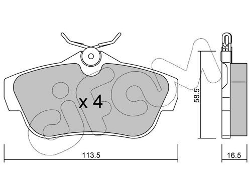 CIFAM 822-712-0: Piduriklotsid