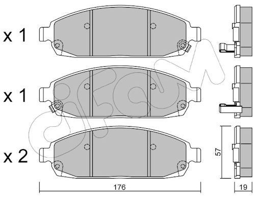 CIFAM 822-719-0: Piduriklotsid