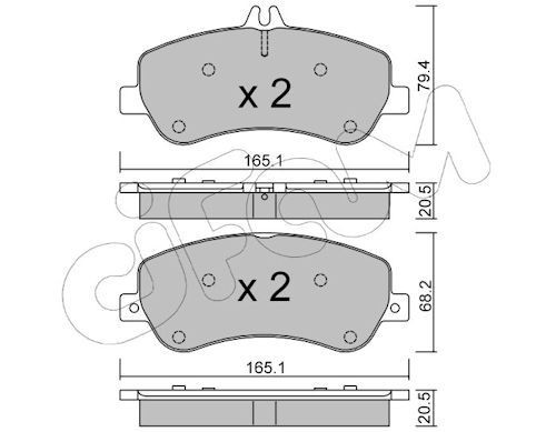 CIFAM 822-825-0: Piduriklotsid