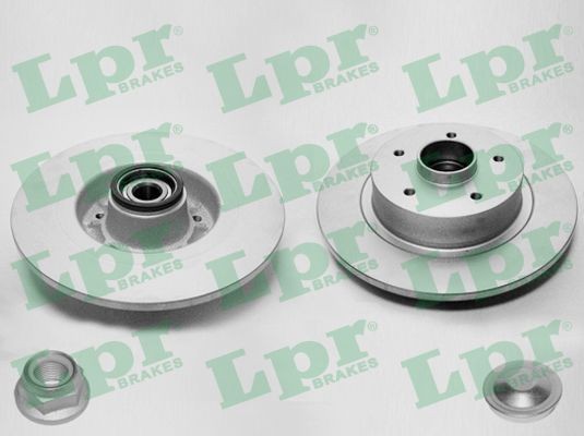 LPR R1038PRCA: Piduriketas LPR HUB BRAKE DISC LINE - FULL COATED Ø: 270mm, täis, Ø: 270mm, koos lisadega, kaetud, koos ABS-andurirõngaga, koos rattalaagri komplektiga