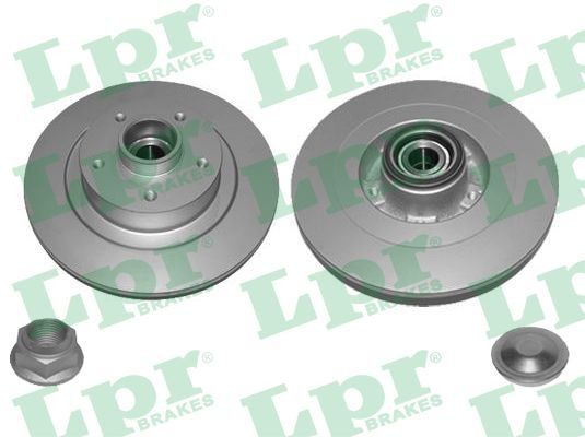 LPR R1047PRCA: Piduriketas LPR HUB BRAKE DISC LINE - FULL COATED Ø: 290mm, täis, Ø: 290mm, koos lisadega, kaetud, koos rattalaagri komplektiga, koos ABS-andurirõngaga