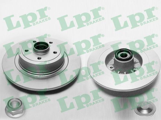 LPR R1048PRCA: Piduriketas LPR HUB BRAKE DISC LINE - FULL COATED Ø: 300mm, täis, Ø: 300mm, kaetud, koos ABS-andurirõngaga