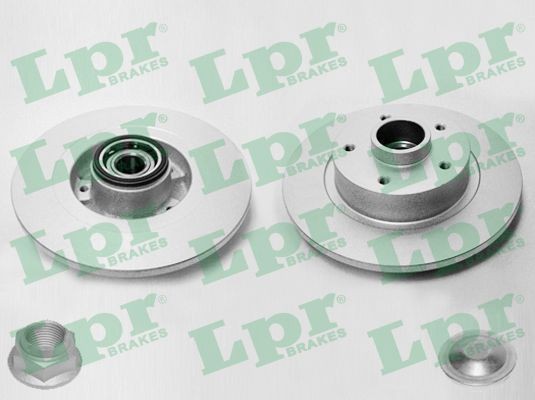 LPR R1049PRCA: Piduriketas LPR HUB BRAKE DISC LINE - FULL COATED Ø: 274mm, Ø: 274mm, kaetud, koos ABS-andurirõngaga, koos rattalaagri komplektiga