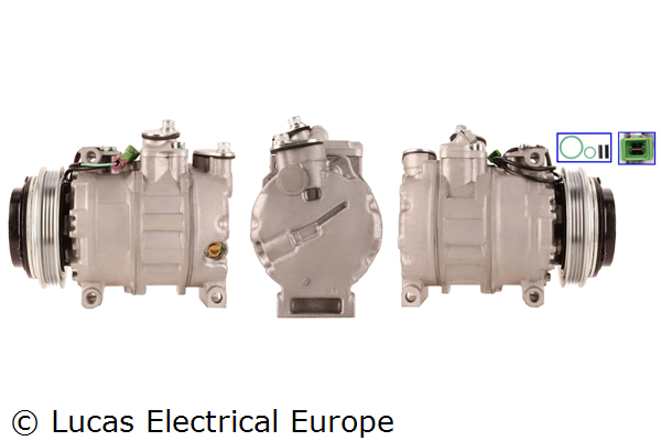 LUCAS ELECTRICAL ACP121: Kliimakompressor koos tihenditega