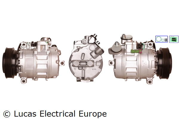 LUCAS ELECTRICAL ACP229: Kliimakompressor koos tihenditega