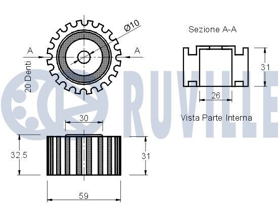 RUVILLE 936808: Brat, suspensie roata tabla de otel, cu articulatie de sarcina/ghidare