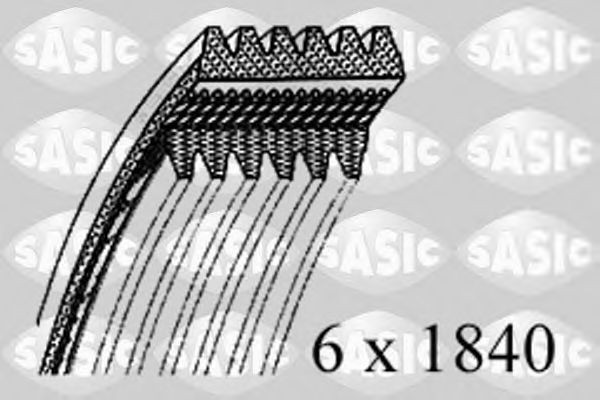 SASIC 1776102: Soonrihm 1840mm, Ribide arv: 6