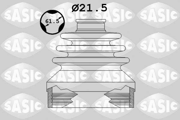 SASIC 1904015: Jeu de joint-soufflet, arbre de commande Essieu avant