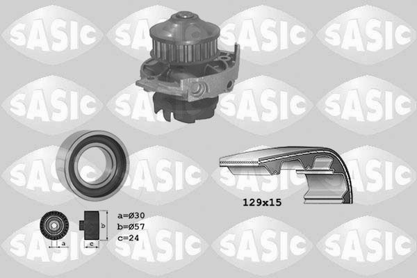 SASIC 3906017: Veepump + hammasrihmakomplekt
