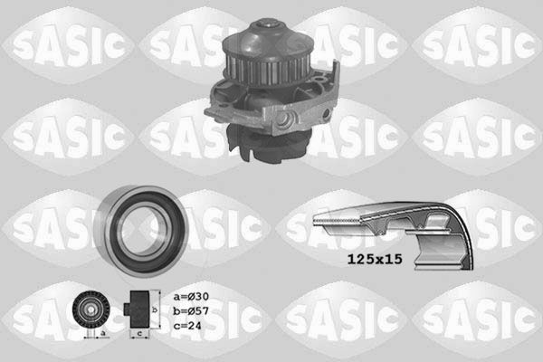 SASIC 3906018: Veepump + hammasrihmakomplekt