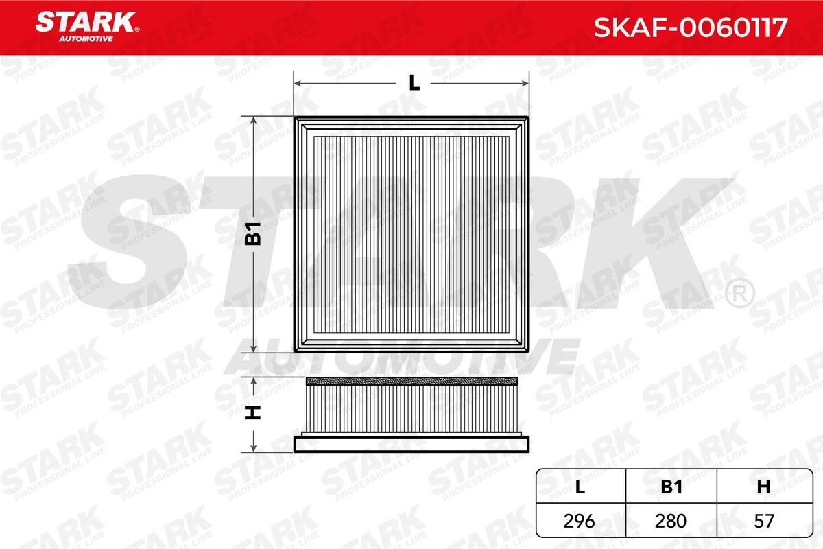 STARK SKAF-0060117: Õhufilter koos eelfiltriga