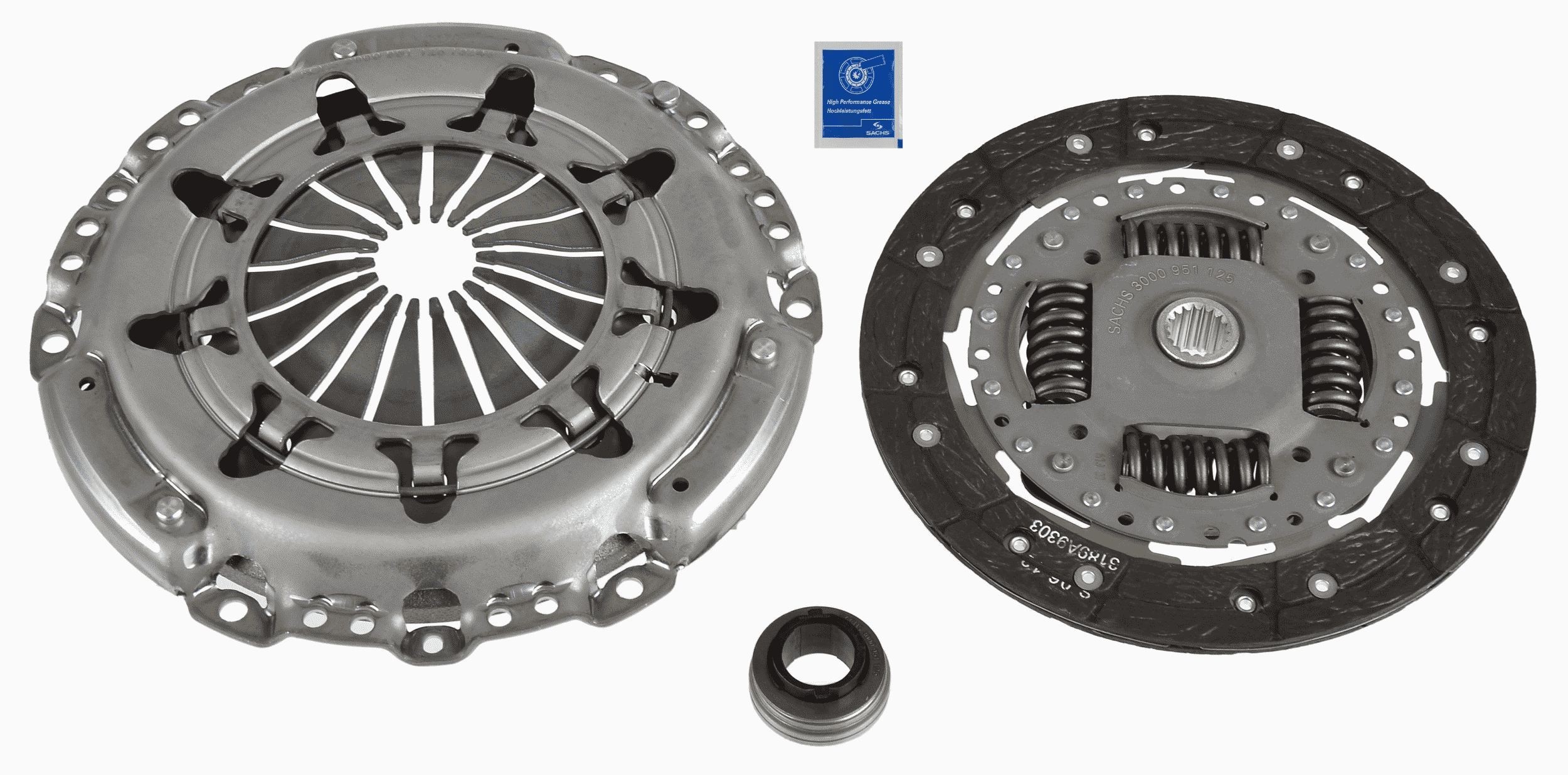 SACHS 3000 951 125: Sidurikomplekt