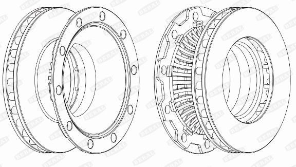 BERAL BCR252A: Piduriketas Ø: 377mm, õhutusega, Ø: 377mm