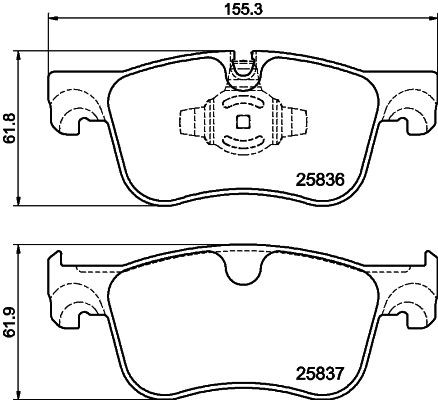 MINTEX MDB3393: Piduriklotsid