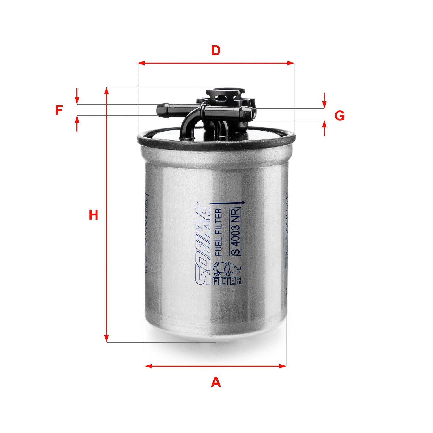 SOFIMA S 4003 NR: Filtru combustibil