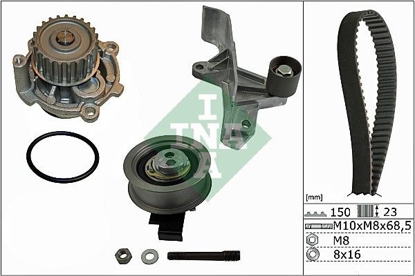 INA 530 0546 31: Kamremssats med vattenpump