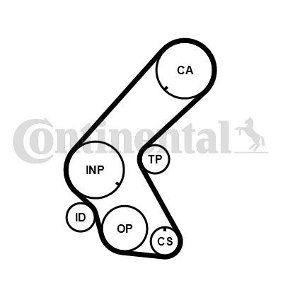 CONTITECH CT1178: Curea de distributie dinti: 131