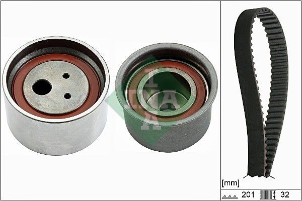 INA 530 0629 10: Set curea de distributie Numar dinti 1: 201