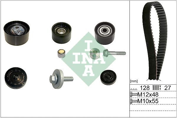 INA 530 0637 10: Set curea de distributie Numar dinti 1: 128