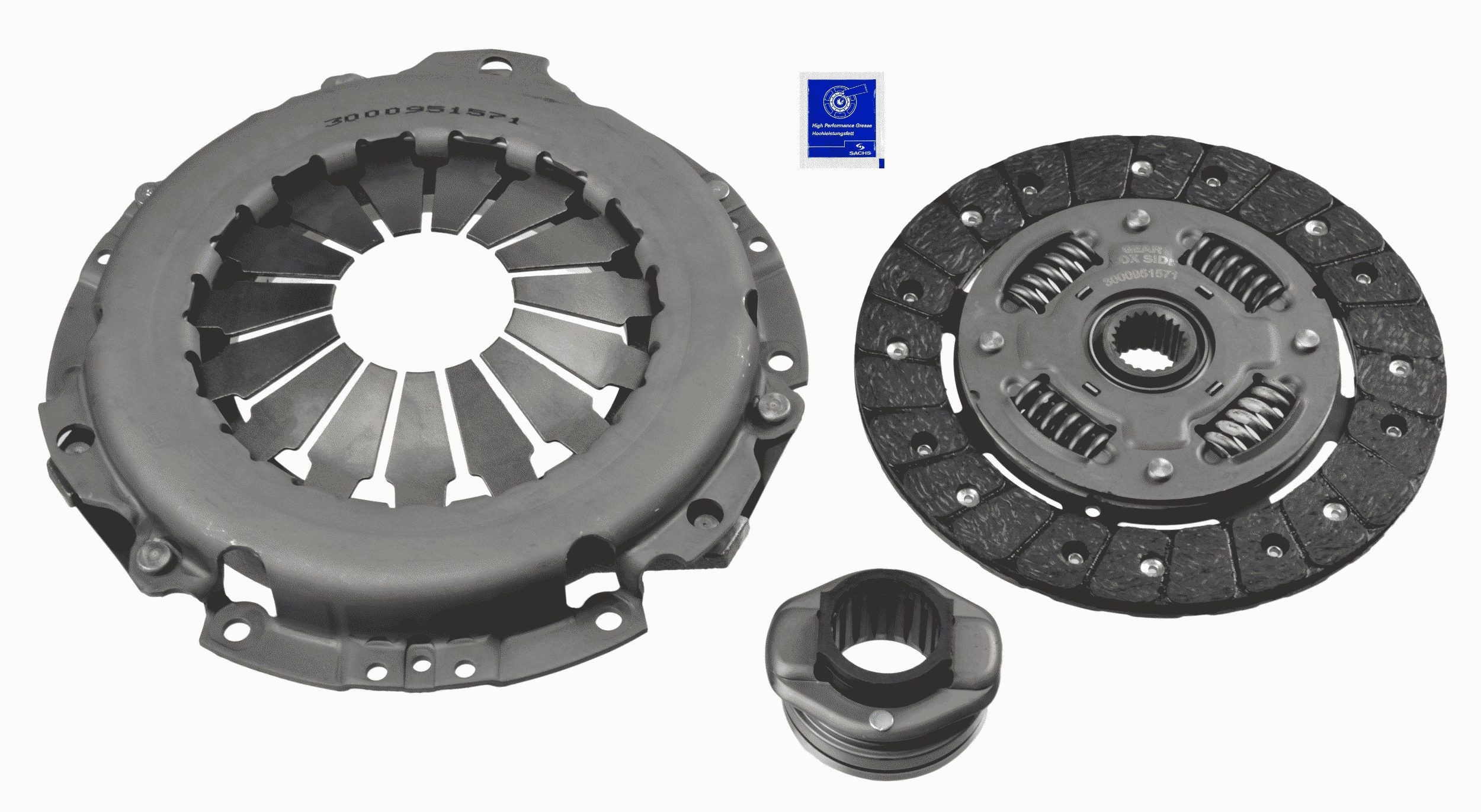 SACHS 3000 951 571: Sidurikomplekt